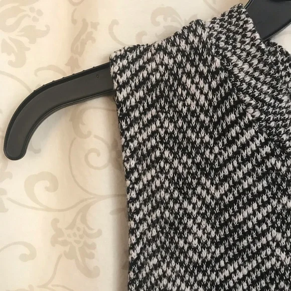 Cherish Black & White Mock-Neck Tunic Dress Size OS - Picture 3 of 4